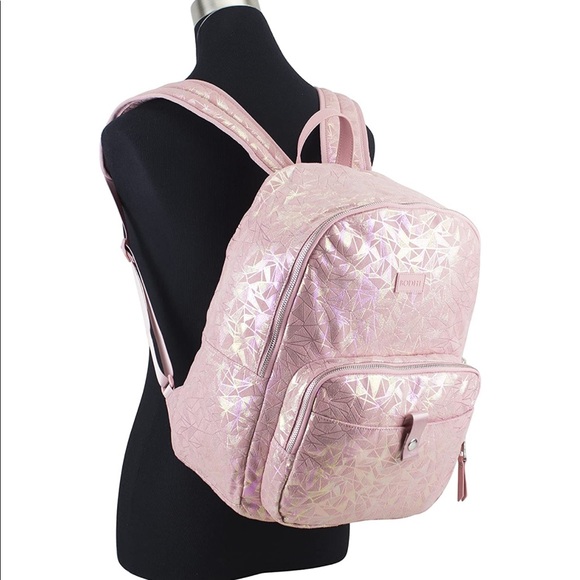 ❌SOLD❌ Pink iridescent geometric print backpack - Picture 2 of 12